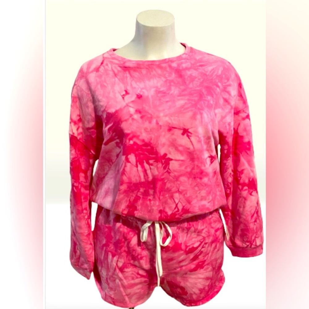 Two piece set, cotton, plus size